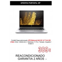 PORTATIL HP ELITEBOOK 840 G5 14" I7 8ª