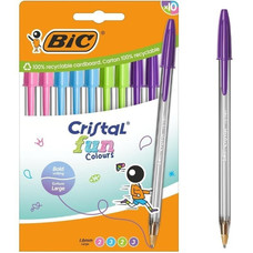 BOLIGRAFO TINTA BIC FUN SURTI 10U-DU2 BOLIGRAFO TINTA BIC FUN SURTI 10U