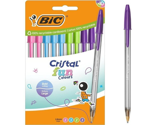 BOLIGRAFO TINTA BIC FUN SURTI 10U-DU2 BOLIGRAFO TINTA BIC FUN SURTI 10U