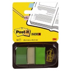 MARCADOR ADHESIVO POST-IT 3M VERDE