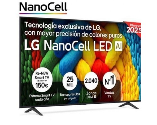 TELEVISOR LG 75NANO80A6B-DU95 TELEVISOR LG 75NANO80A6B