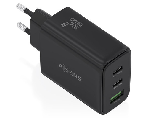 CARGADOR AISENS ASCH-67W3P087-BK-DU2 CARGADOR AISENS ASCH-67W3P087-BK