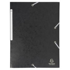 CARPETA EXACLAIR CARTON A4 NEGRO