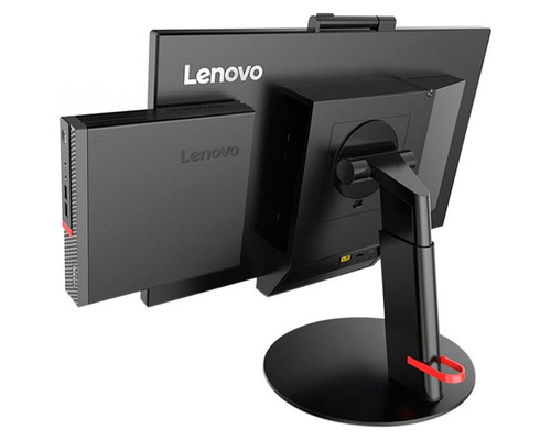 Combo Reacondicionado PC MINI LENOVO M720Q / i5-8th / 8GB / 256Gb SSD NVME / Windows 11 Pro + Monitor Reacondicionado 24\" / Negro / Caja Original / Grado B Raya vertical en la pantalla / Sin cable tr&eacute;bol