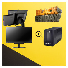 OFERTA OC-4090 + SAI-027 - Combo Ordenador Reac. LENOVO Mini M910Q/i5-6th/8Gb/256GB SSD/W10 Pro + Monitor Reac. 22\" + SAI phasak 600va