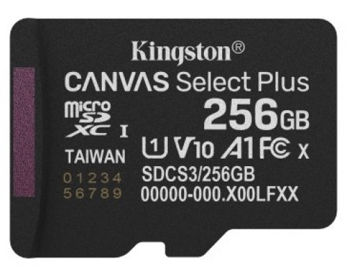 MEMORIA KINGSTON-MICROSD SDCS3 256GBSP-DU8 MEMORIA KINGSTON-MICROSD SDCS3 256GBSP