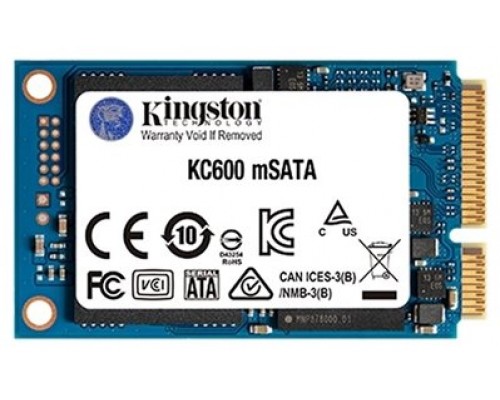 MEMORIA KINGSTON-SSD MSATA KC600 256G