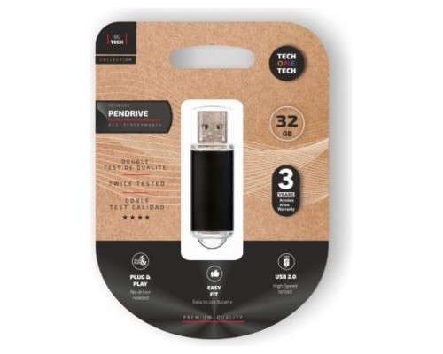 PENDRIVE TECH1TECH-BASIC BK 32GB